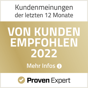 Von Kunden empfohlen 2022 - Proven Expert